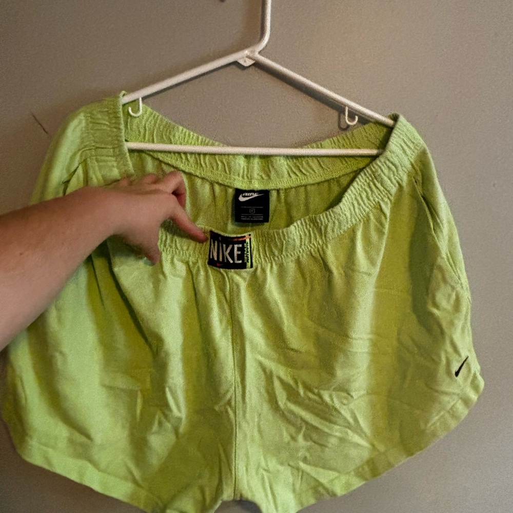 Vintage Nike Women's Lime Green Athletic Shorts